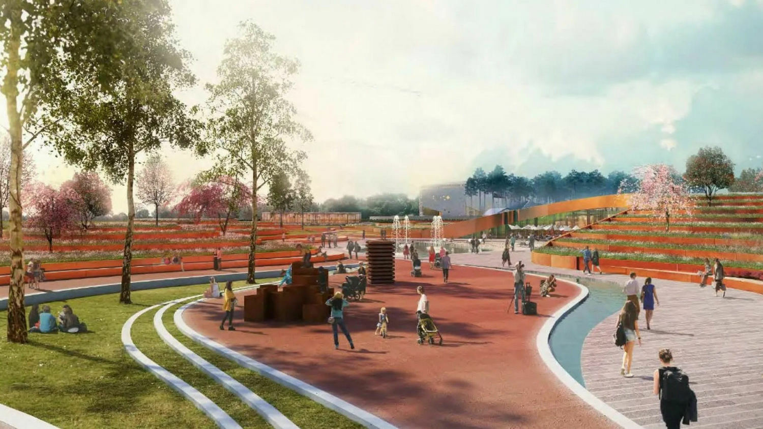 Строительство парков, скверов в Москве и Подмосковье